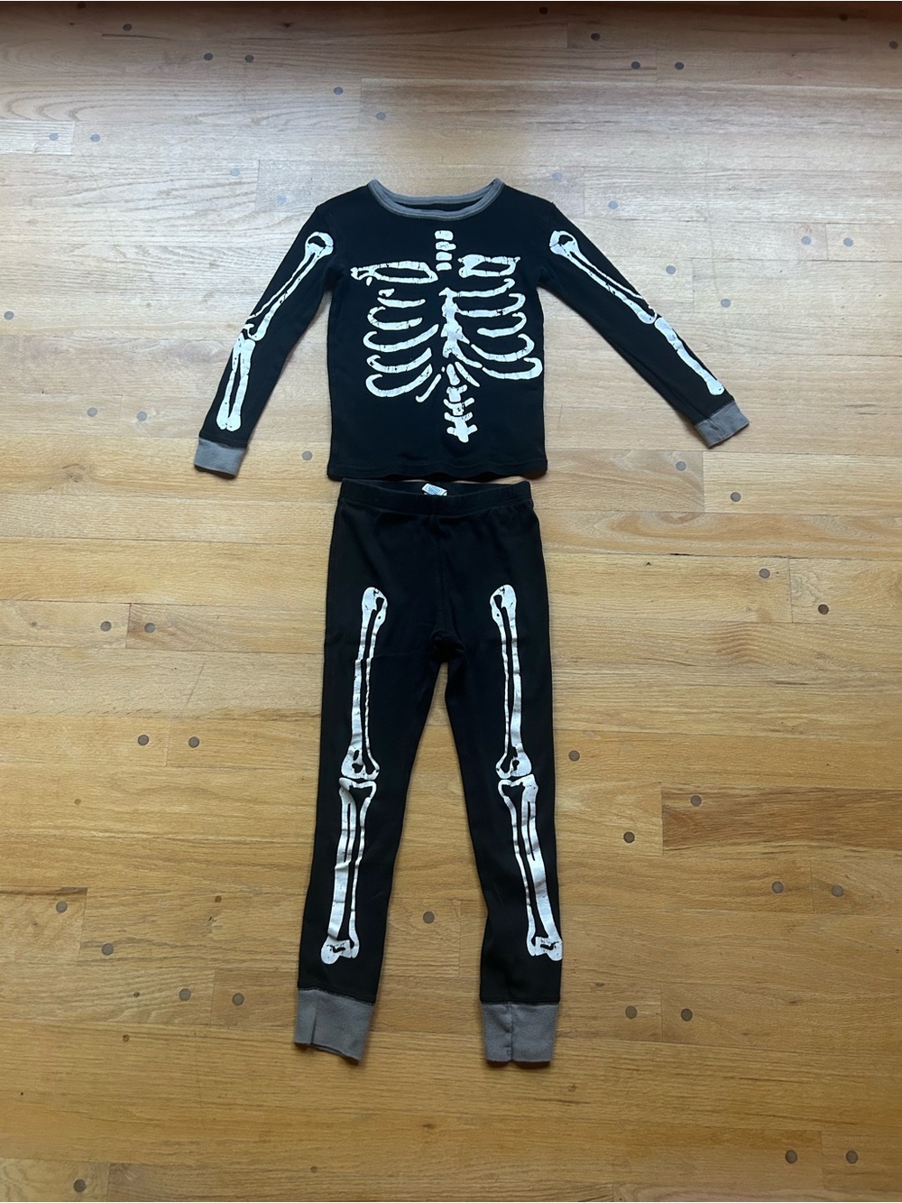 Circo Black and White Skeleton Kids Pajama Set